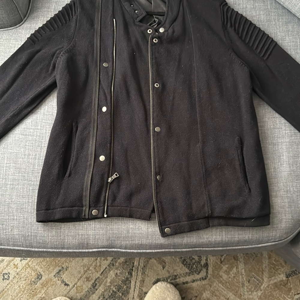 INC International Concepts Black Knit Jacket